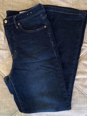 GAP Women's Dark Blue 70’s Flare High Rise Jeans 12